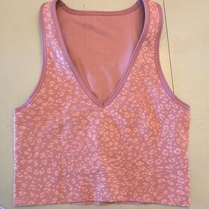 Athleta Aurora Seamless Crop Rib Tank